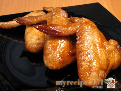 chicken wings pictures. Oriental Style chicken wings